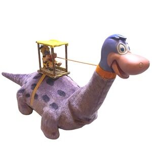 1962 Marx Fred Flinstone Dino The Dinosaur Tin Litho Battery‎ Operated Japan